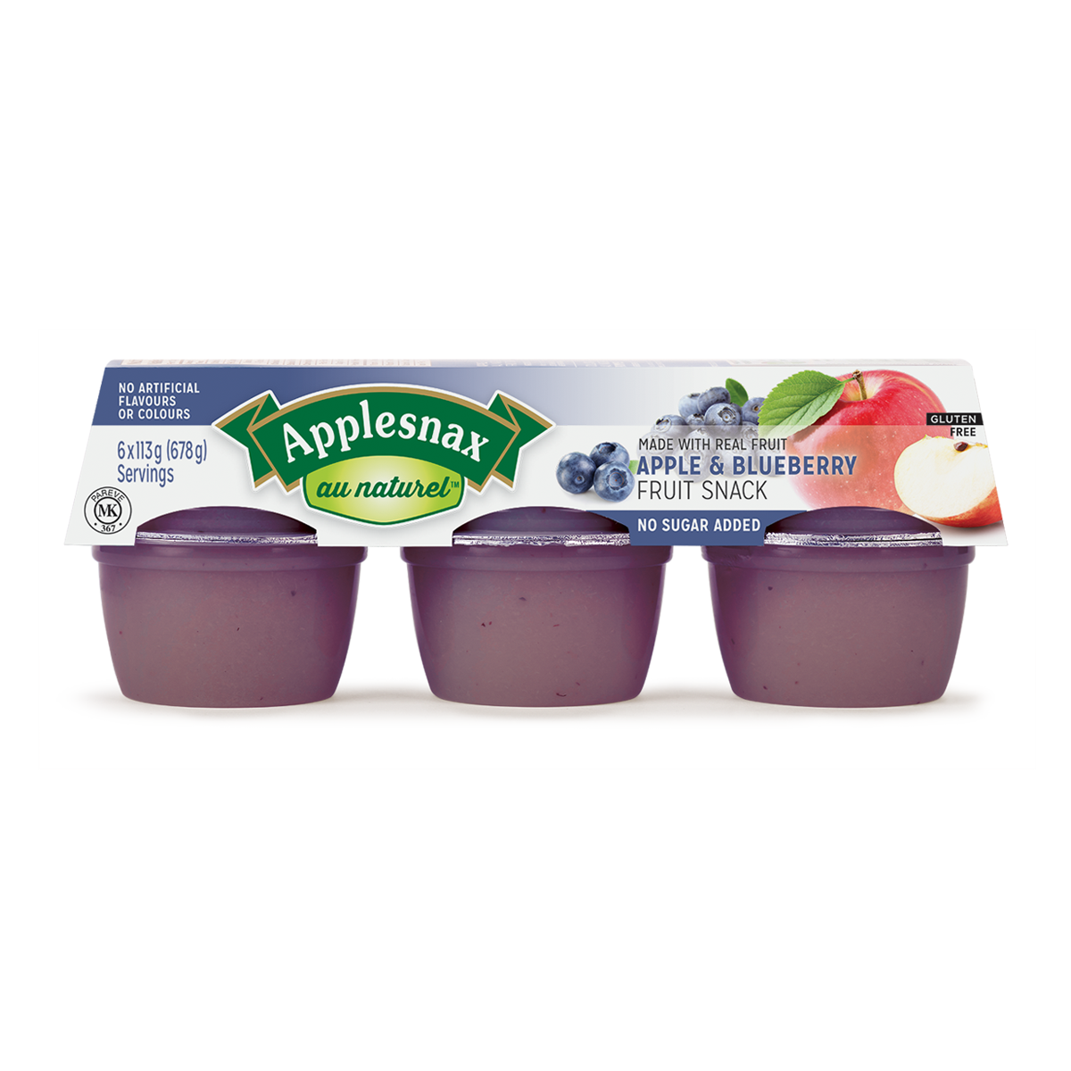 Portion Applesnax au naturel pommes & bleuets