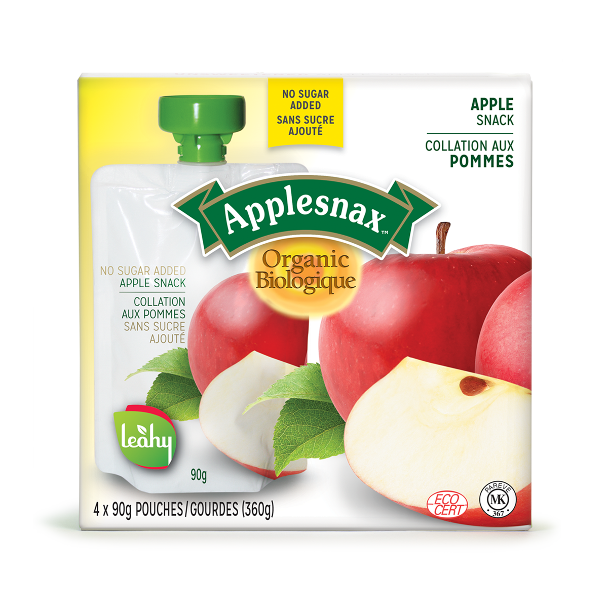BOITE 4 POUCH BIO Pomme