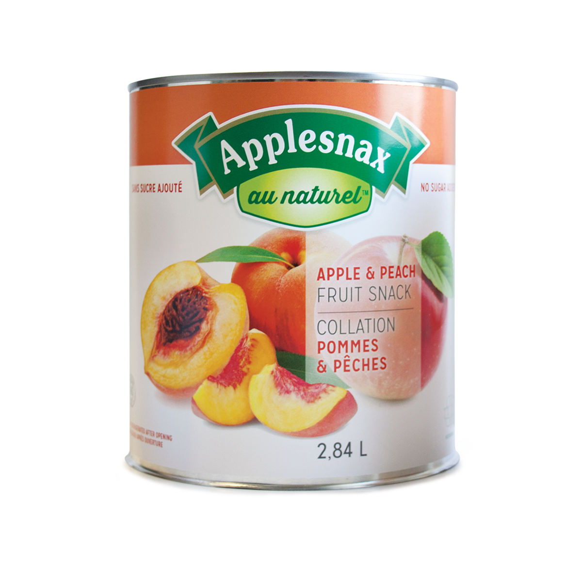 Applesnax au naturel pommes & pêches (boîte de conserve)