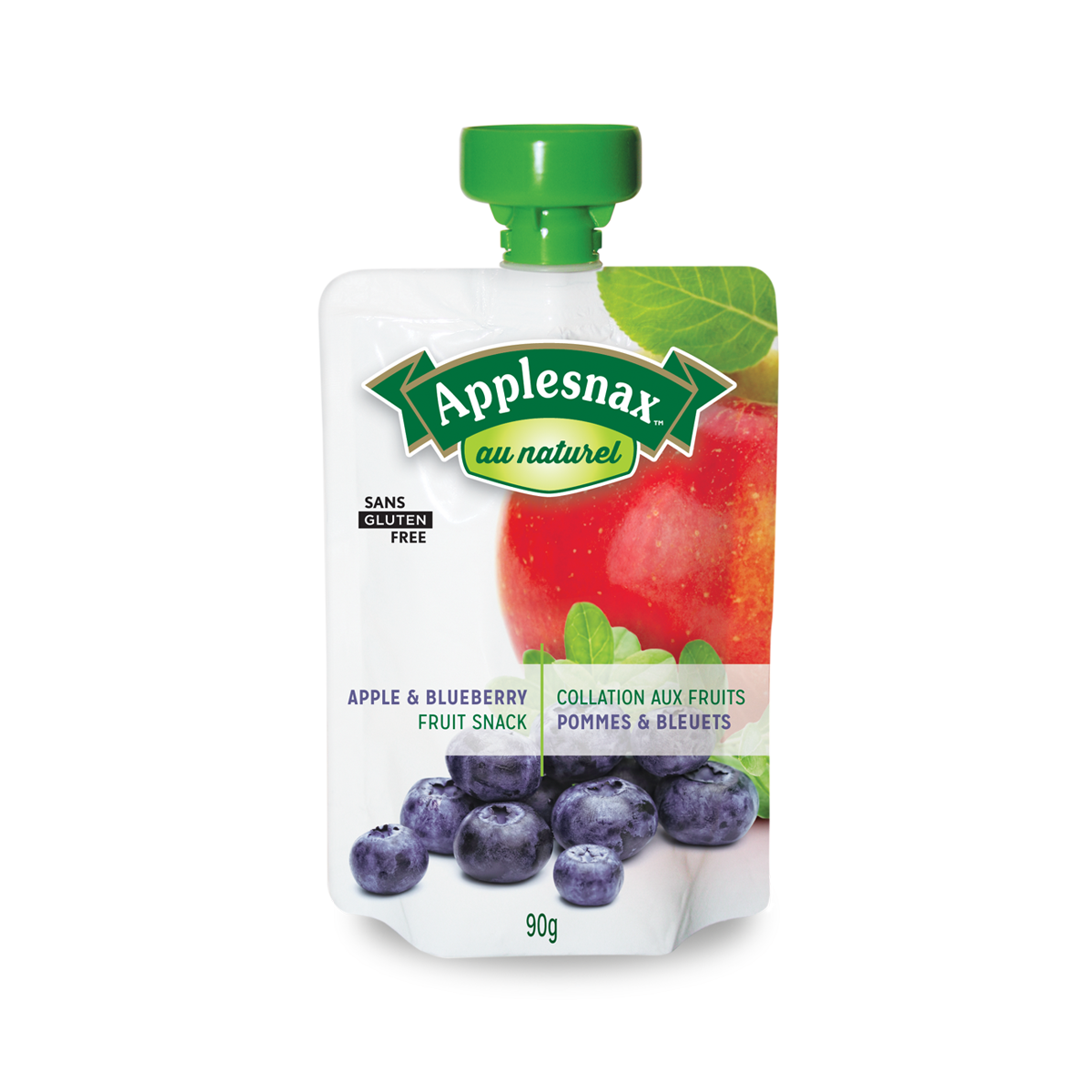 Applesnax Au Naturel Apple & Blueberry Pouch