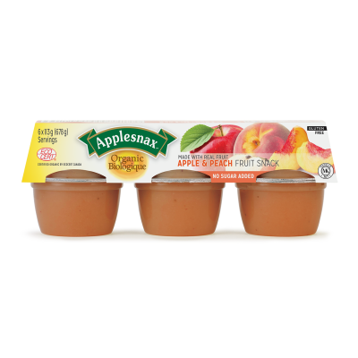 Applesnax Organic Peach Cups